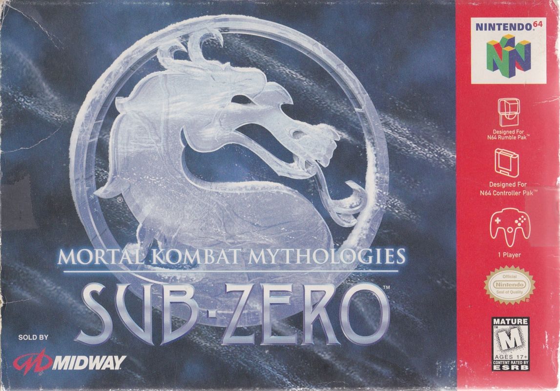 Mortal Kombat Mythologies: Sub-Zero box art for Nintendo 64